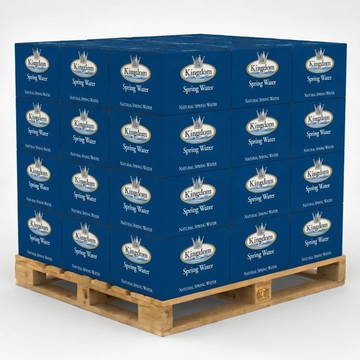 Pallet of Kingdom Spring Water, 1296 - 16.9oz bottles, 108 - 12 packs